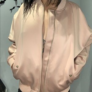 SOLD DO NOT BUY!!!! Oversized oak and fort pink bomber jacket